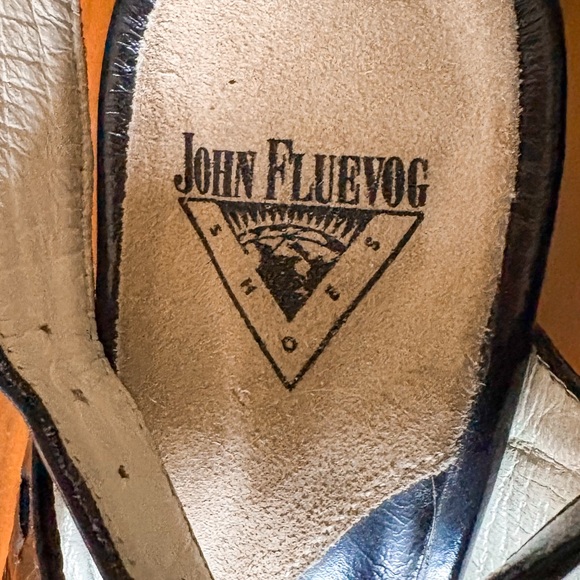 John Fluevog black Operetta Faustina women's size 7 strappy sandal - Picture 2 of 10